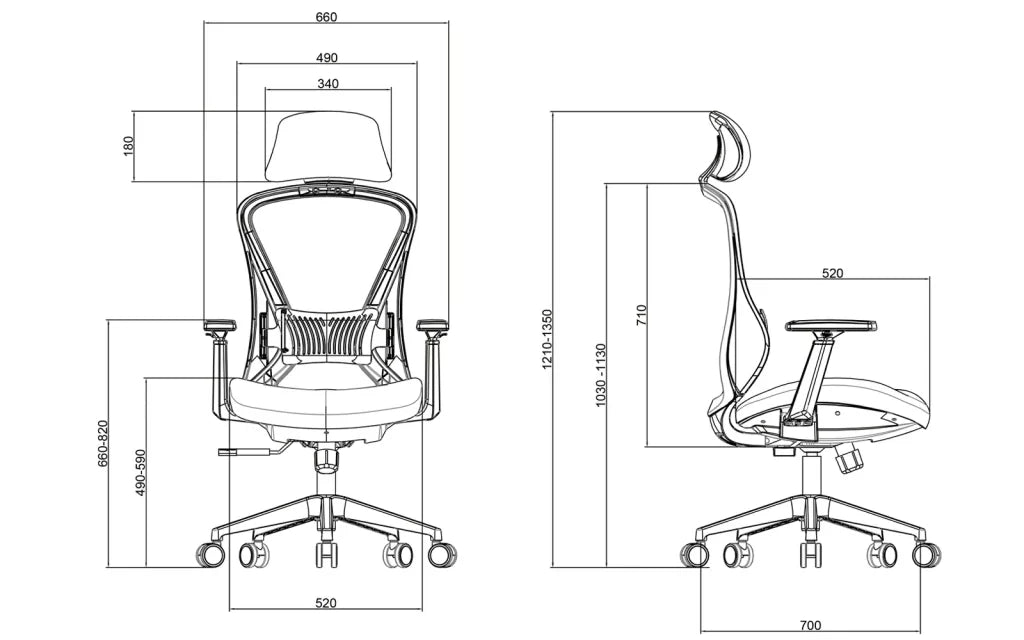 BARIUM - ergonomická kancelářská židle
