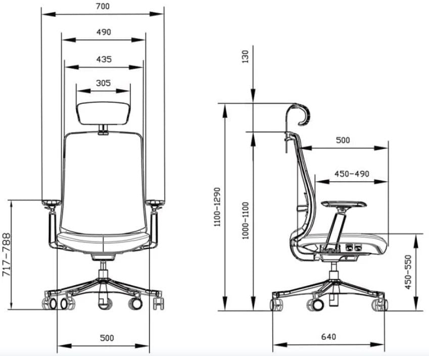 CALPE (V2-WH) - ergonomická kancelářská židle