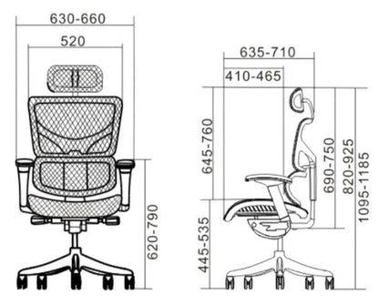 PLATINUM - ergonomická kancelářská židle