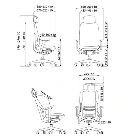 ZINC (V1) - ergonomická kancelářská židle