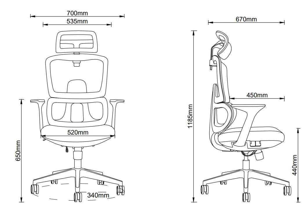 BERK - ergonomická kancelářská židle