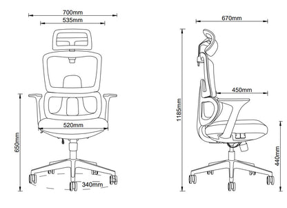 BERK - ergonomická kancelářská židle