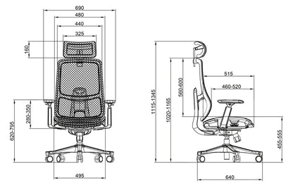 LITHIUM - ergonomická kancelářská židle