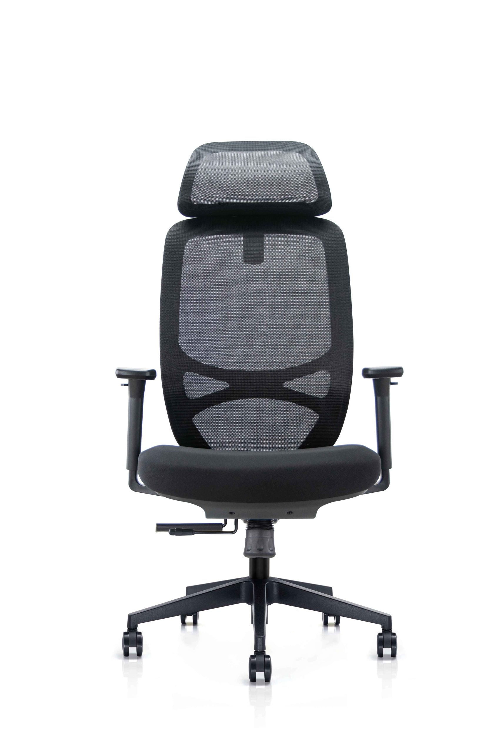 Ergonomická kancelářská židle NOBRIUM V1 – čelní pohled