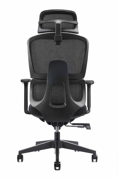 Zádová opěrka židle BERK – pohled zezadu