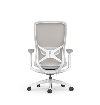 Detail síťované opěrky židle OCA V2 WH – ergonomická konstrukce
