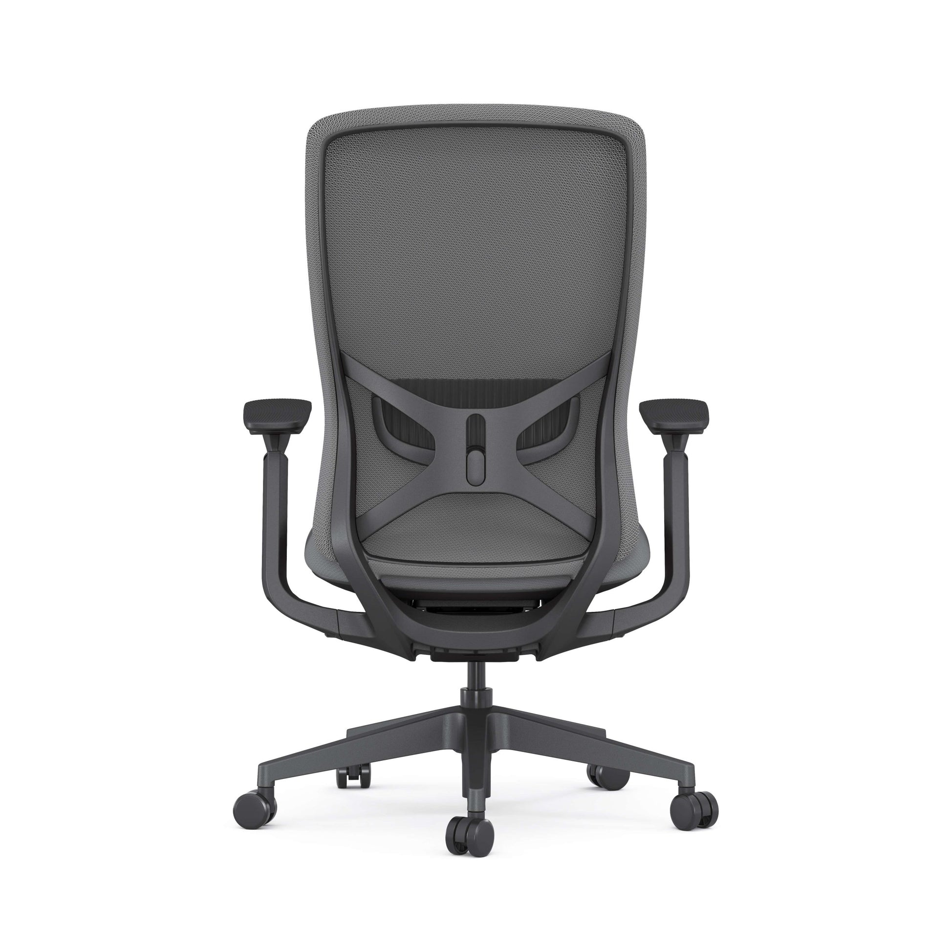 Detail síťované opěrky židle OCA V1 WH – ergonomická konstrukce
