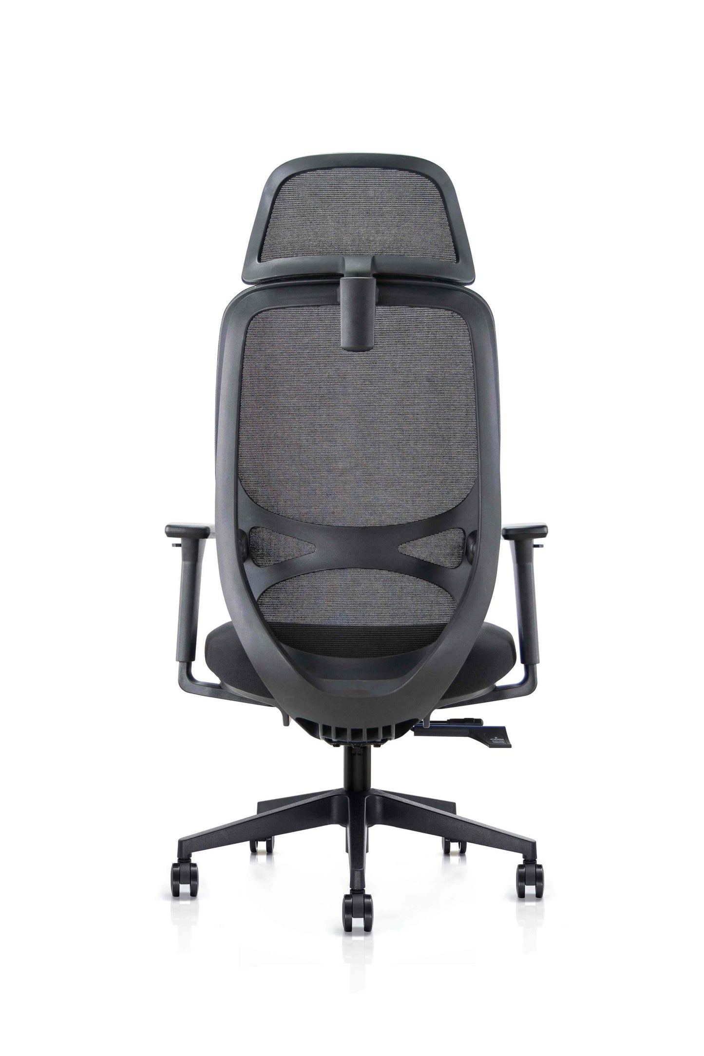 Zádová opěrka židle NOBRIUM V1 – pohled zezadu
