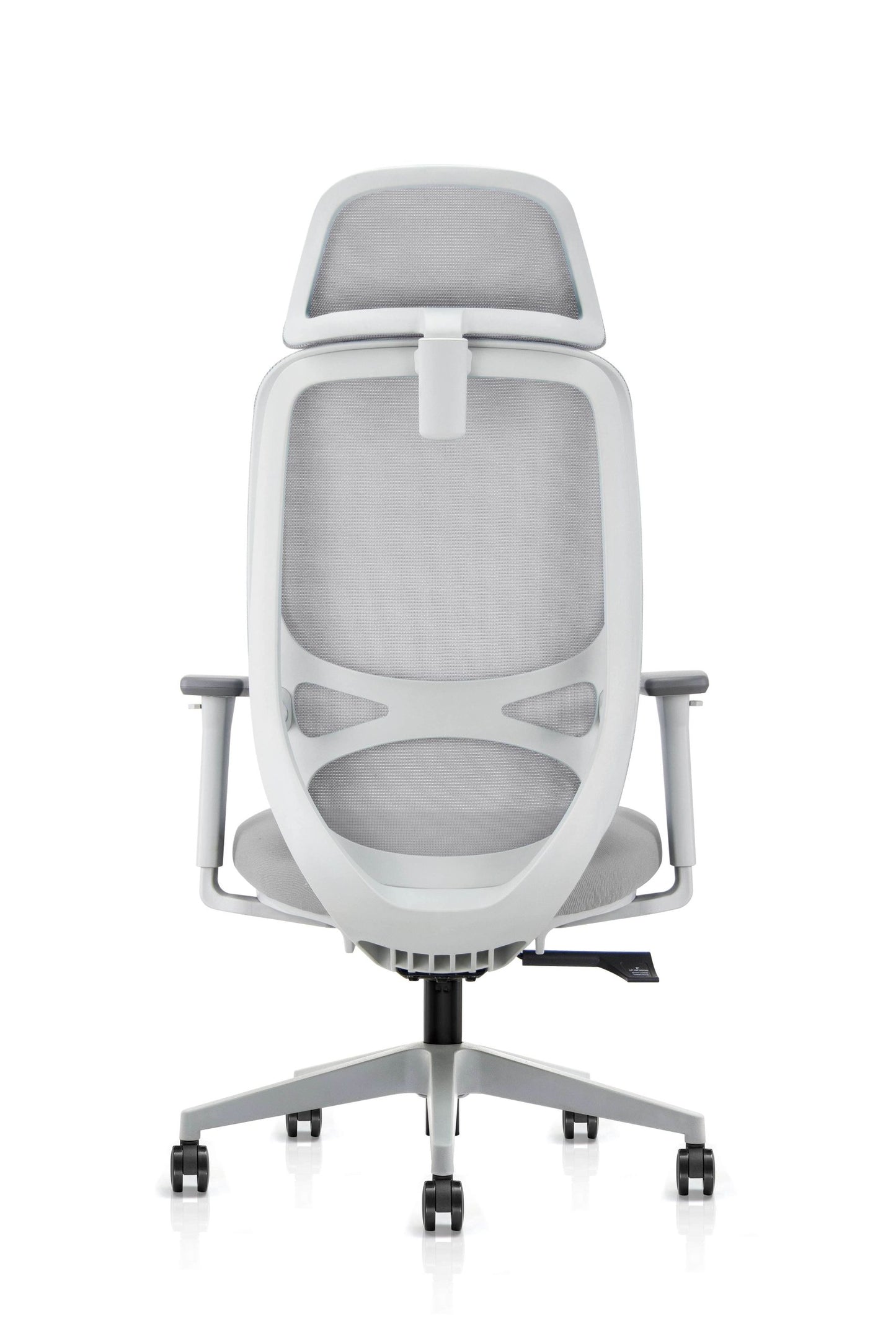 Zádová opěrka židle NOBRIUM V2 – pohled zezadu
